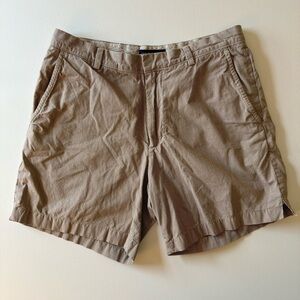 Banana Republic Women's Shorts Brown and White Pin Stripes Size 32